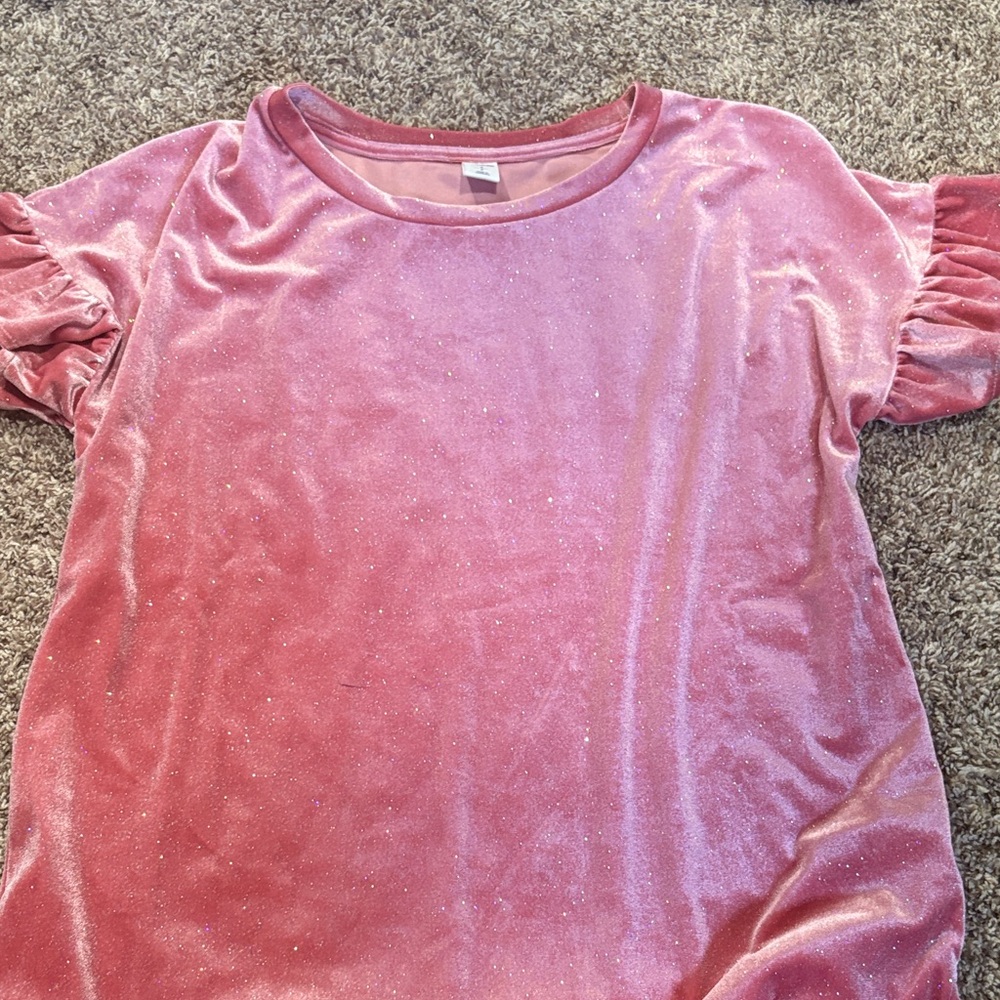 Old Navy Pink Velvet Blouse
